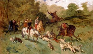 Maria Stuarda a caccia da Eugene Louis Lami